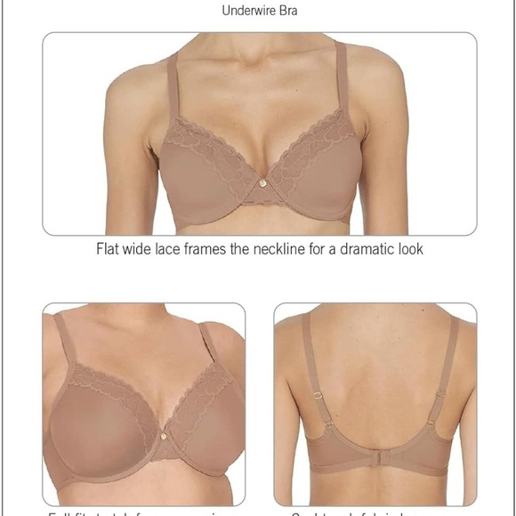 New! Natori Refined Contour Underwire Bra - Picture 3 of 7